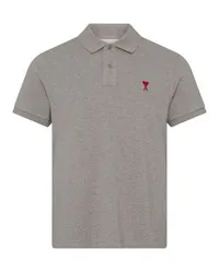 AMI Paris Poloshirt Ami de Cœur Grey