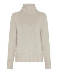 Max Mara Mantova Pullover mit Stehkragen White