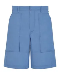 Fendi Bermudashorts große aufgesetzte Blue