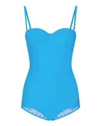 Dolce & Gabbana Einteiliger Balconette-Badeanzug Blue