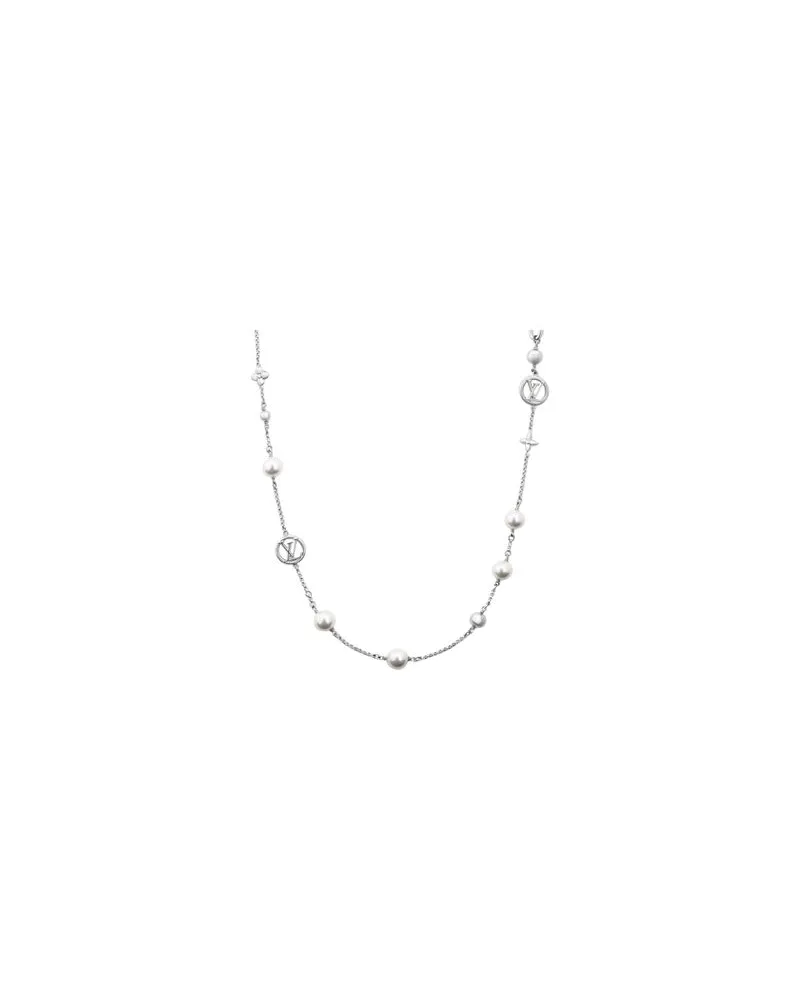 Louis Vuitton LV Mix Chains Halskette Silver