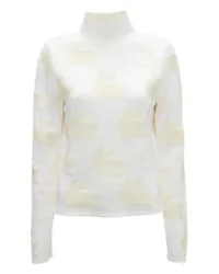 J.W.Anderson Rollkragenpullover mit allover Bunny White