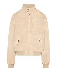 Maison Margiela Leinenjacke mit Passe Brown