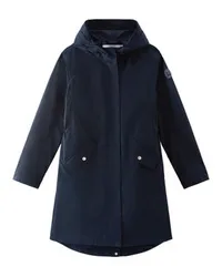 Woolrich Langer Sommer-Parka mit Kapuze Blue