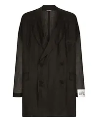 Dolce & Gabbana Zweireihige Oversize-Jacke Black