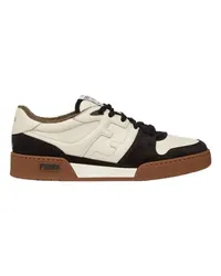 Fendi Fendi Match - Niedriger Sneaker Aus Veloursleder Beige