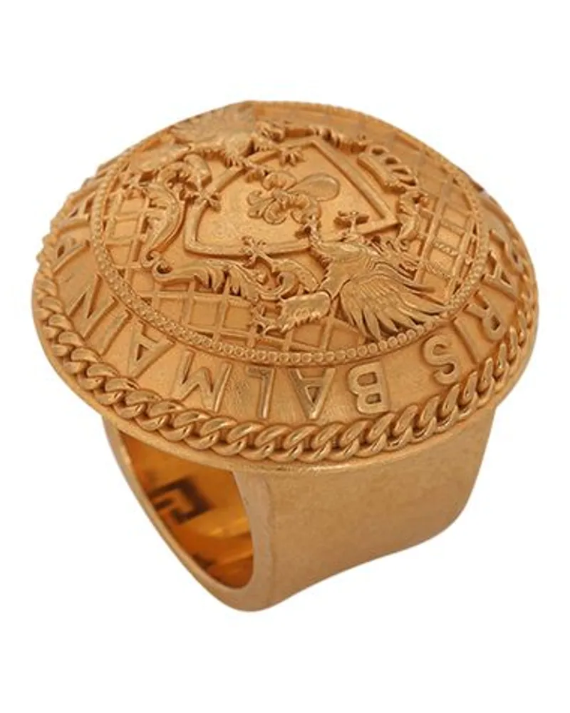 Balmain Messing Ring Coin Gold