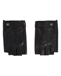 Karl Lagerfeld K/Plak Fingerlose Handschuhe Black