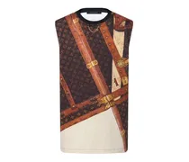 Ärmelloses T-Shirt mit LV Koffer-Motiv