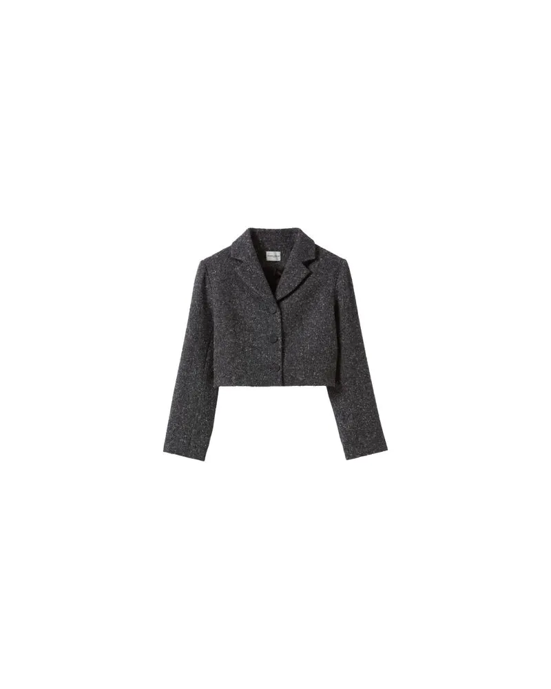 Claudie Pierlot Graue Tweedjacke Grey