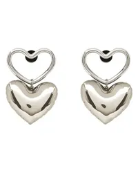 Nina Ricci Ohrringe Heart Charm Silver