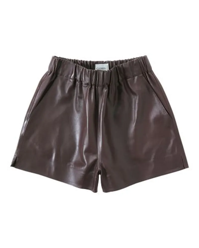 Closed Ledershorts Brown