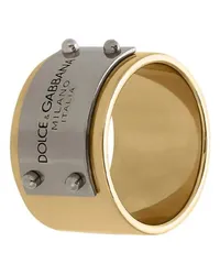 Dolce & Gabbana Ring mit Plakette Gold