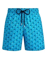 Vilebrequin Ultraleichte und verstaubare Badeshorts Micro Ronde Des Tortues Rainbow Blue