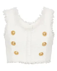 Balmain Kurzes Top White