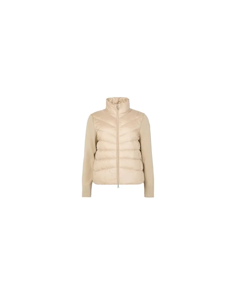 Moncler Bi-material jacket Beige