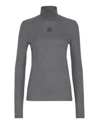 Fendi Rollkragenpullover in Slim Fit Grey