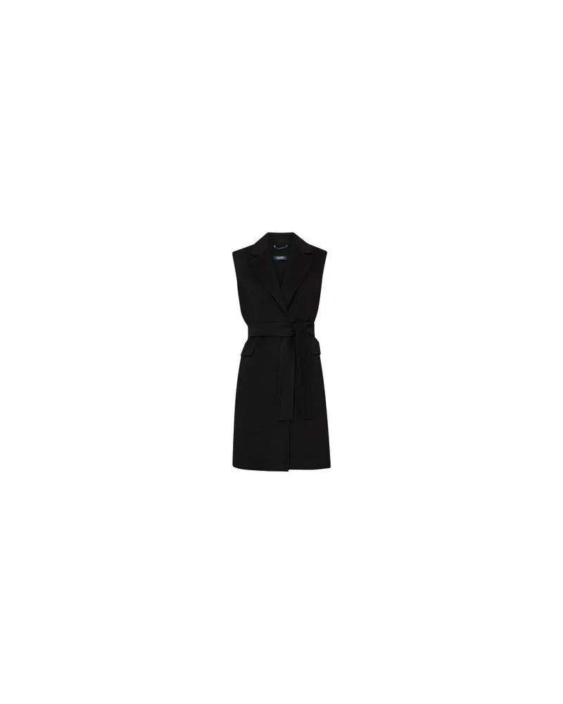 Max Mara Ärmelloser Mantel  Beau Black