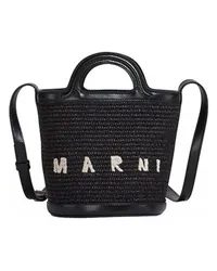 Marni Kleine Bucket Bag Tropicalia Black