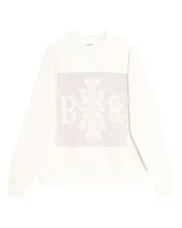 Barrie Sweatshirt mit Barrie Kaschmir-Logo-Patch Beige