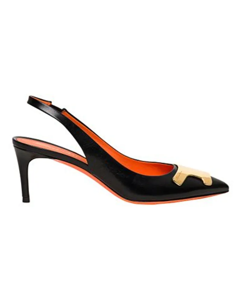 Santoni Santoni Slingback-Pumps Black