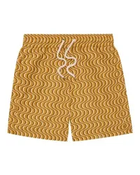 Frescobol Carioca Badeshorts im Surferstil Copa Camada Yellow