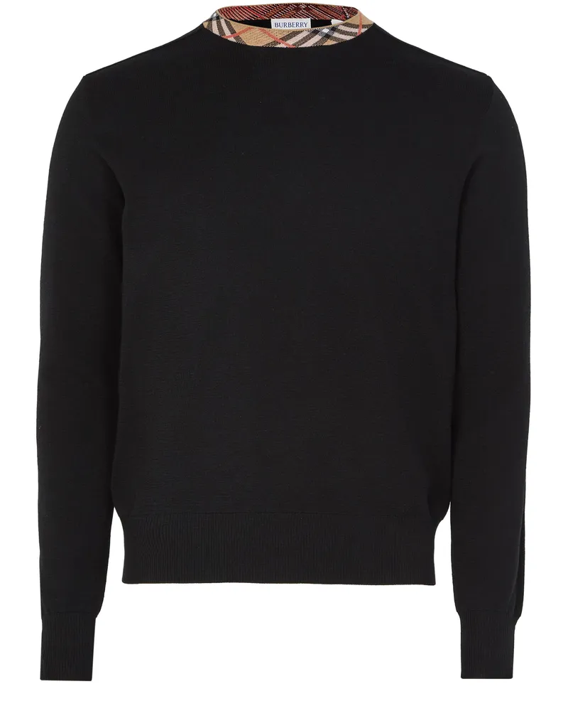 Burberry Rundhalspullover mit Check-Muster 
