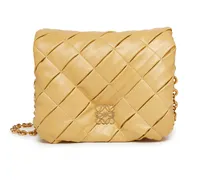 Tasche Goya Puffer aus geflochtenem Leder