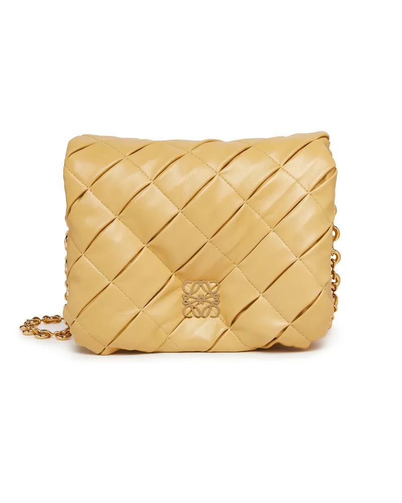 Loewe Tasche Goya Puffer aus geflochtenem Leder 