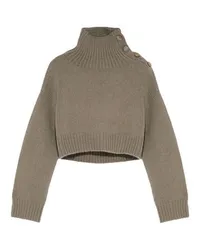 Yves Salomon Kurzer Strickpullover Grey