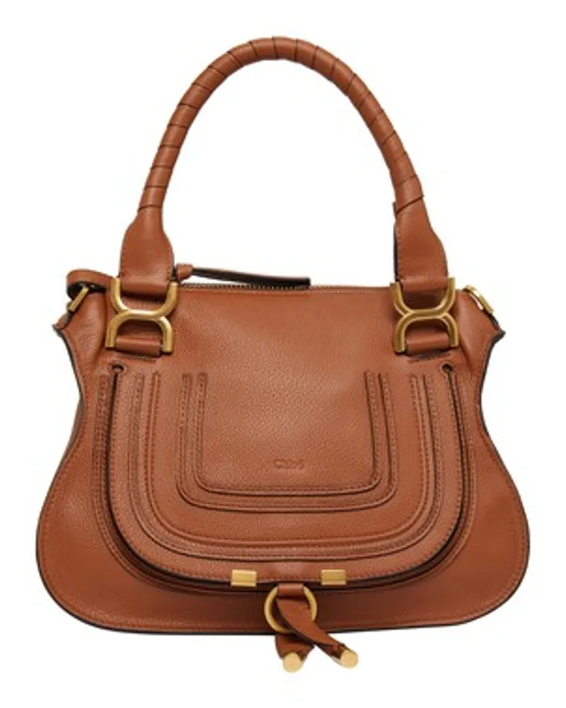 Chloé Doppelt tragbare Tasche Marcie Beige