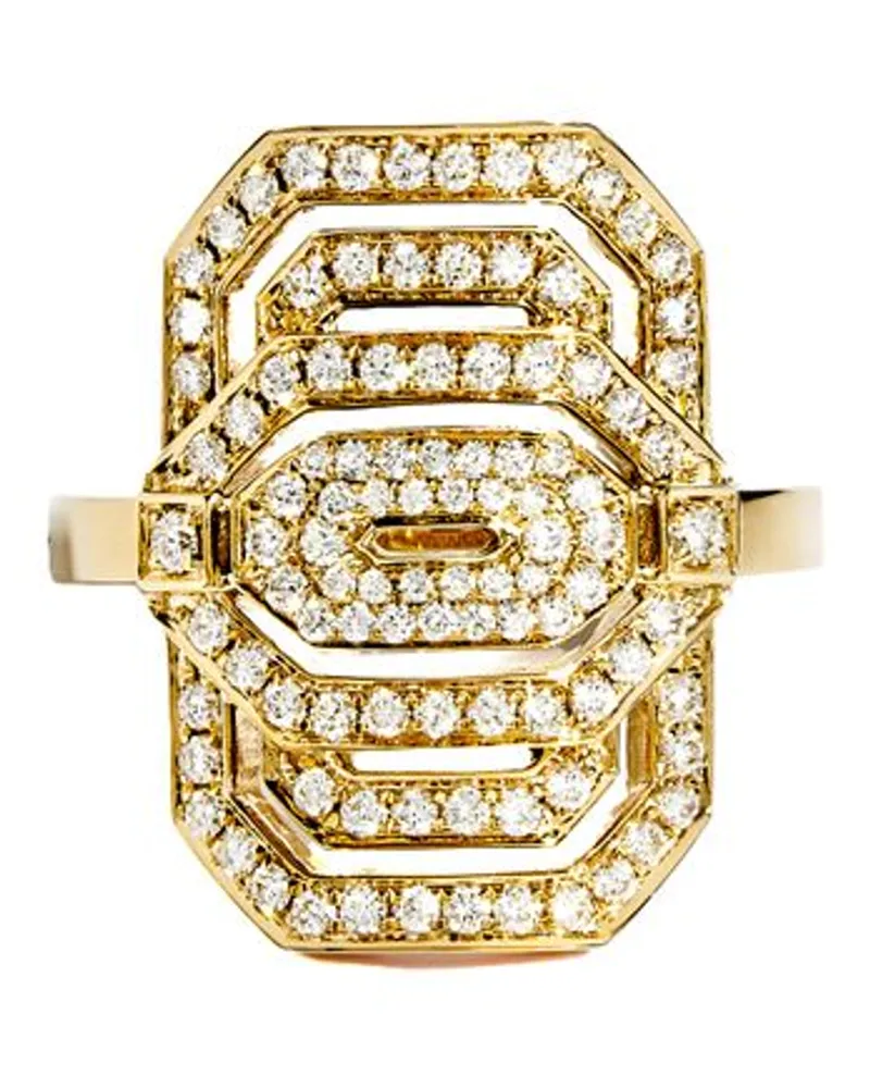 STATEMENT Ring Mini My Way Email, Diamanten & Gelbgold Gold