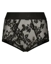 Dolce & Gabbana Spitzenhöschen mit hoher Taille Black