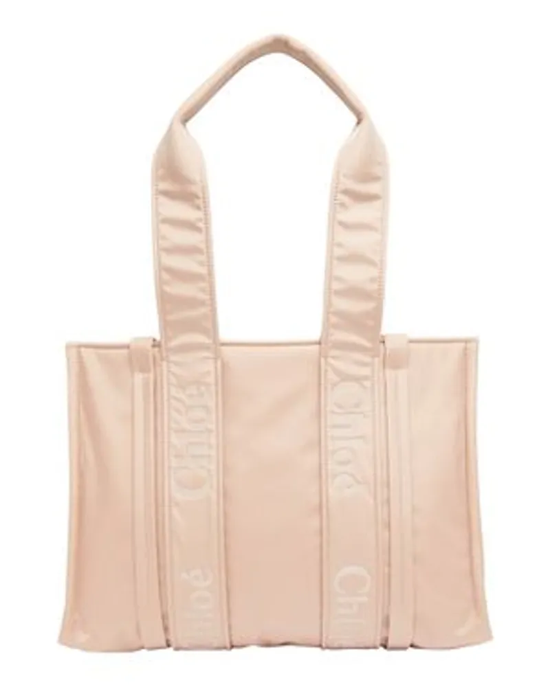 Chloé Mittelgroße Cabas-Tasche Woody Pink