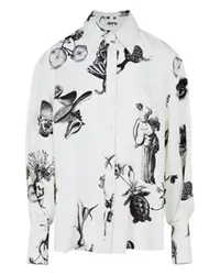 Maison Rabih Kayrouz Hemd mit Printmotiv Off-white