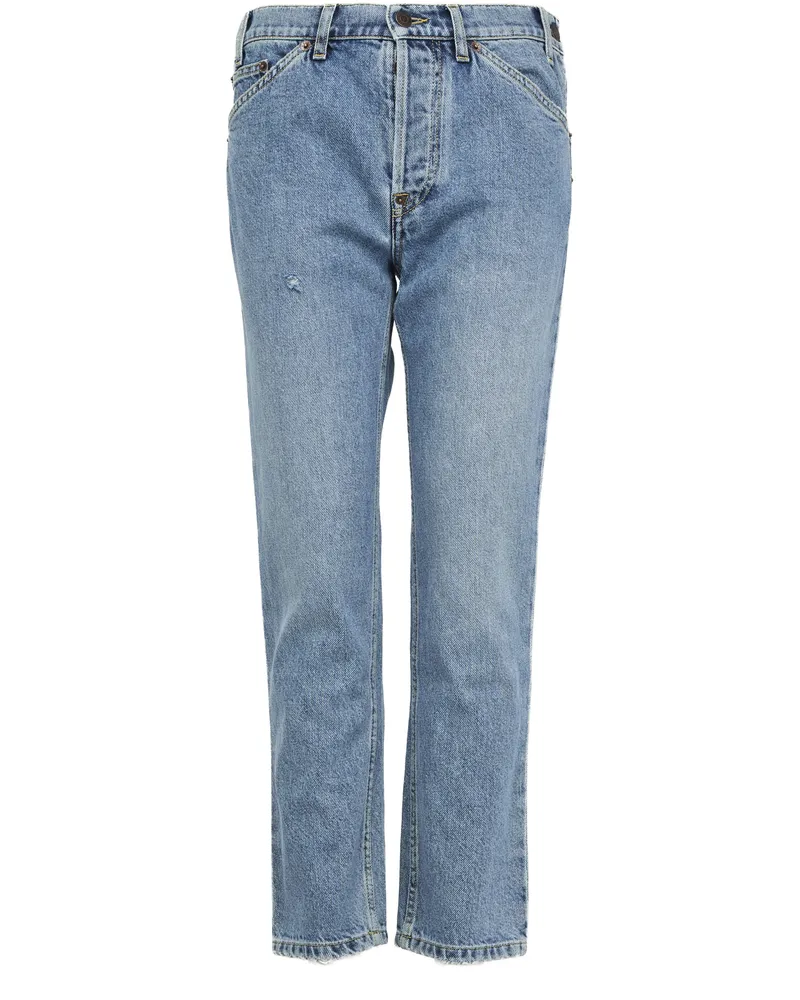Moschino Hose aus blauem Baumwoll-Denim 