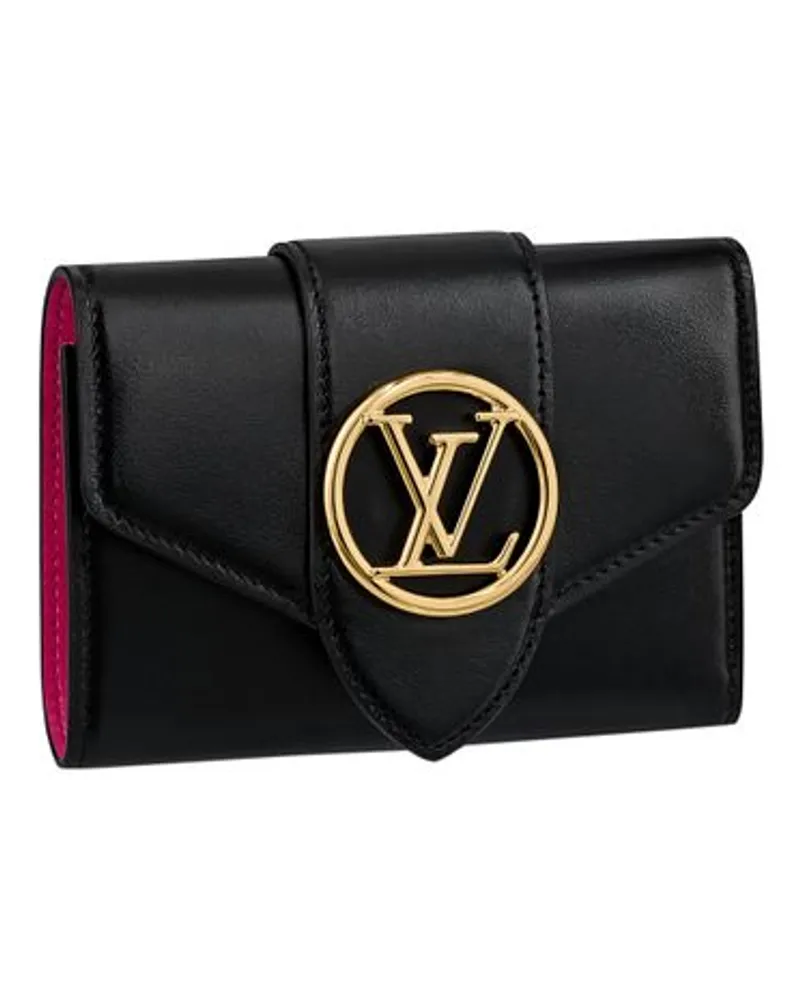 Louis Vuitton LV Pont 9 Kompakte Geldbörse Black