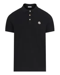 Moncler Kurzärmeliges Poloshirt Black