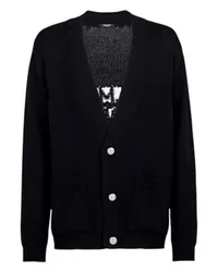 Balmain Cardigan mit Balmain-Logo Black