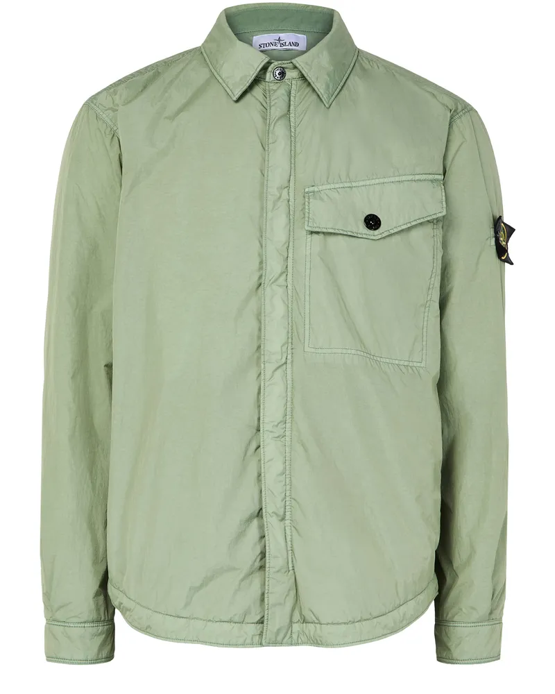 Stone Island Jacke mit Logoaufnäher 