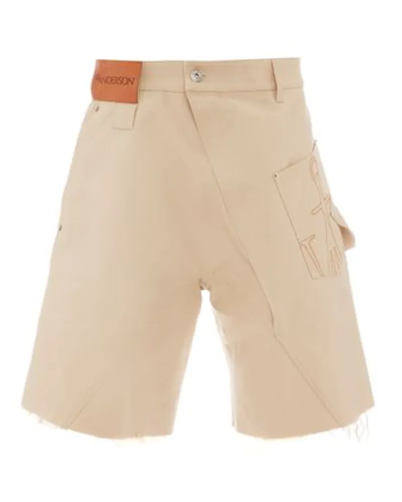 J.W.Anderson Verdrehte Chino-Shorts Beige