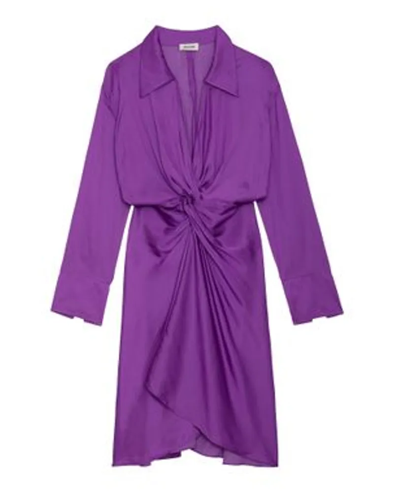 Zadig & Voltaire Rozo kleid satin Purple