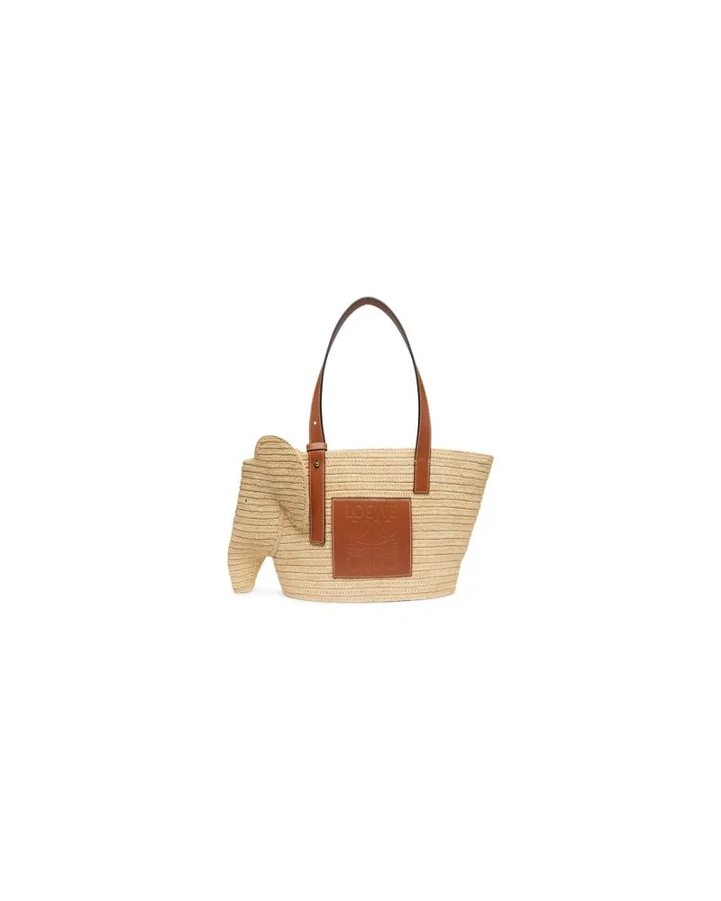 Loewe Gepunktete kleine Tasche Puzzle Beige