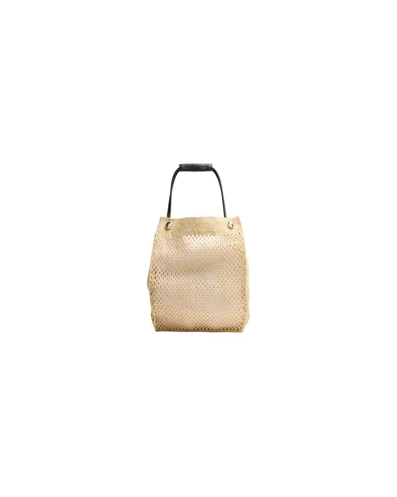 Loewe Gepunktete kleine Tasche Puzzle Beige