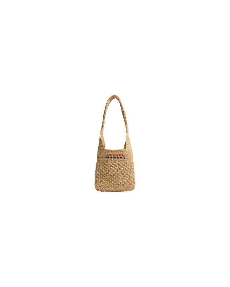Loewe Gepunktete kleine Tasche Puzzle Beige