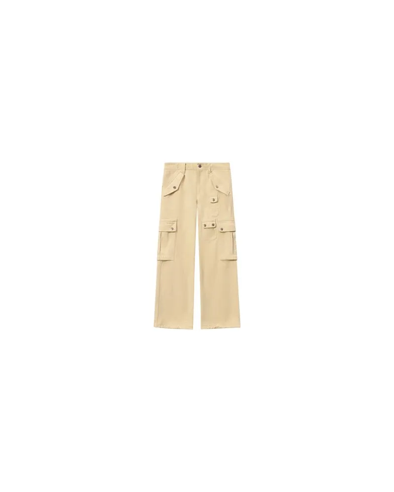 Loewe Gepunktete kleine Tasche Puzzle Beige