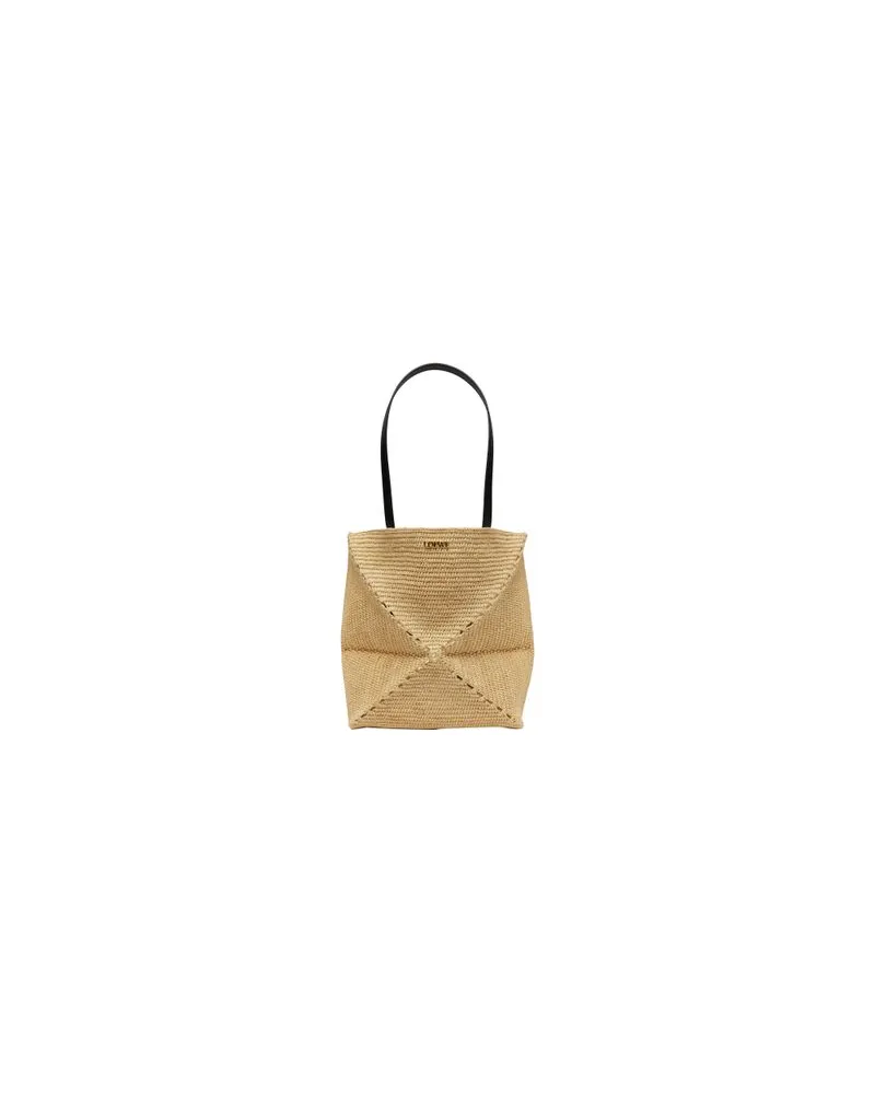 Loewe Gepunktete kleine Tasche Puzzle Beige