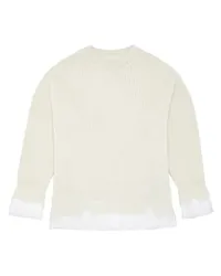 Maison Margiela Mehrlagiger Pullover White