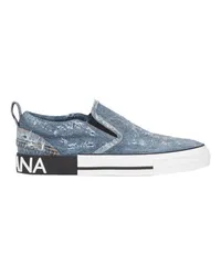 Dolce & Gabbana Slip-on-Sneakers Custom 2.Zero Blue