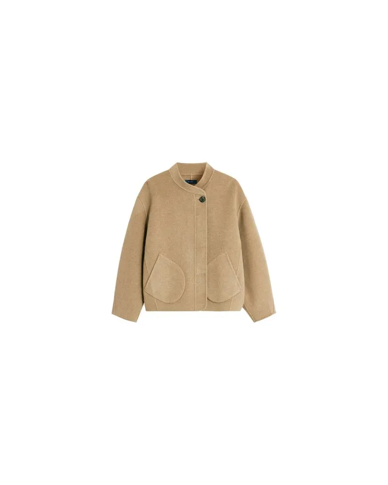 Moncler Lange Daunenjacke  Verone Beige